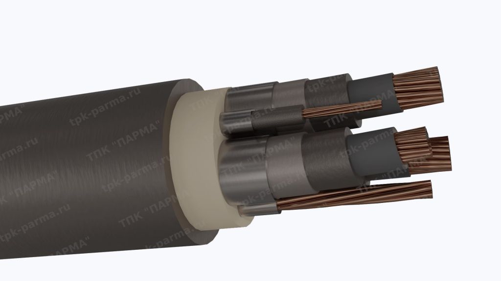 Фотография провода Кабель КГЭТ 3х150+1х50+1х10 - 6кВ