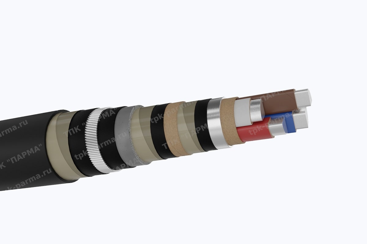 Фотография провода Кабель ААП2лШв 3х16+1х10 - 1кВ