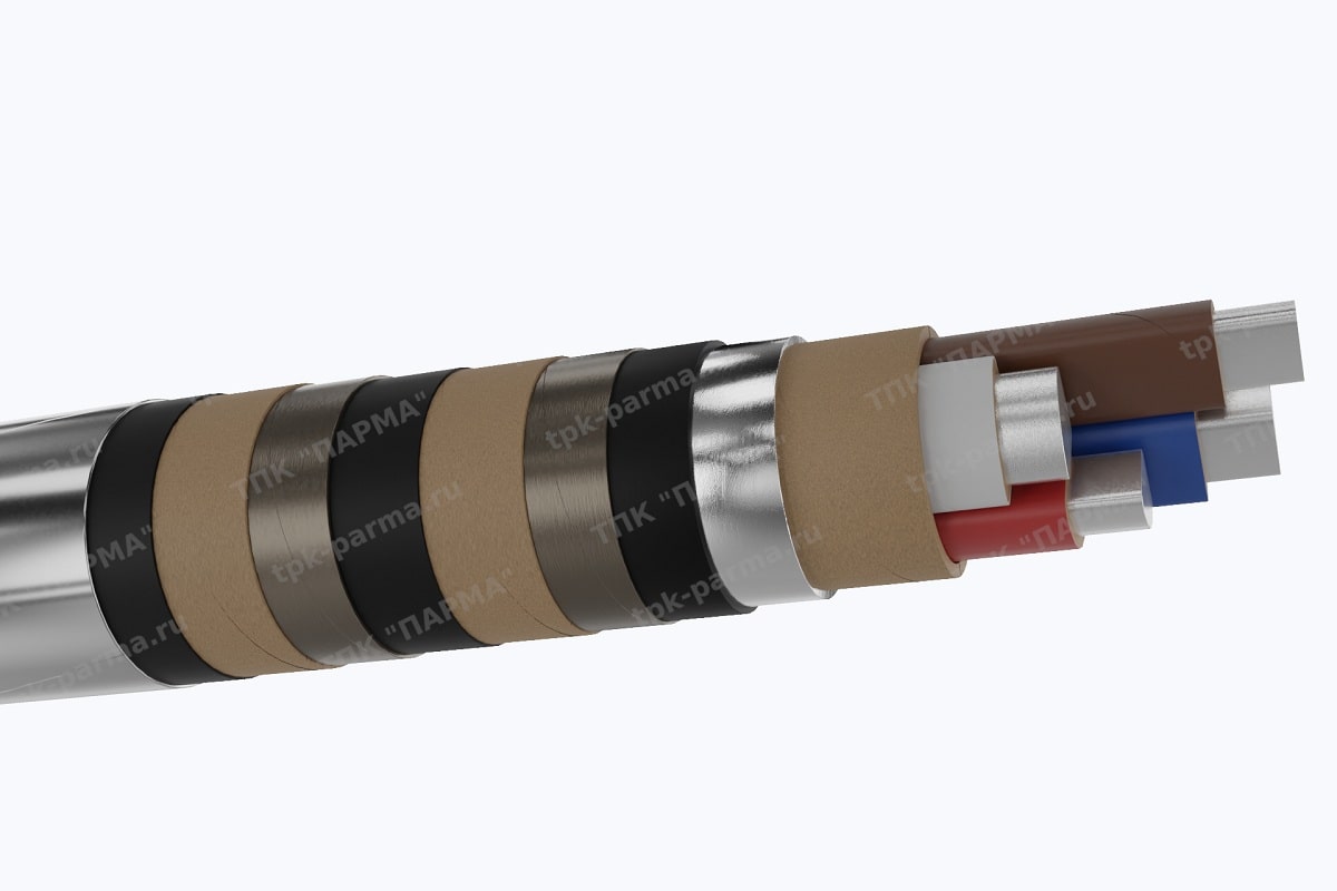 Фотография провода Кабель АСБ2лГ 3х120+1х70 - 1кВ